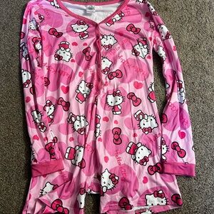 Hello Kitty Pink and White Pajama Set